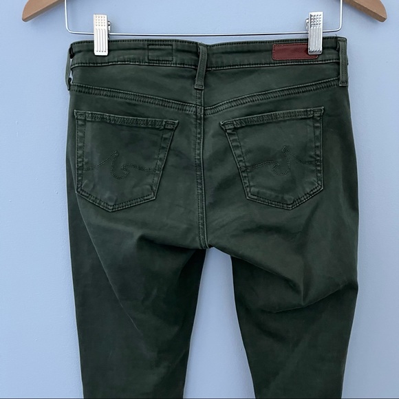 AG Adriano Goldschmied Skinny Legging Womens 25R Green Modal Blend Soft - Picture 3 of 11